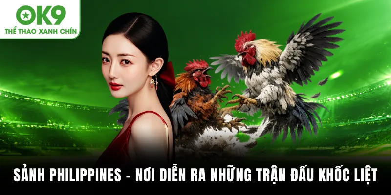 Sảnh Philippines - Nơi diễn ra những trận đấu khốc liệt của đá gà OK9